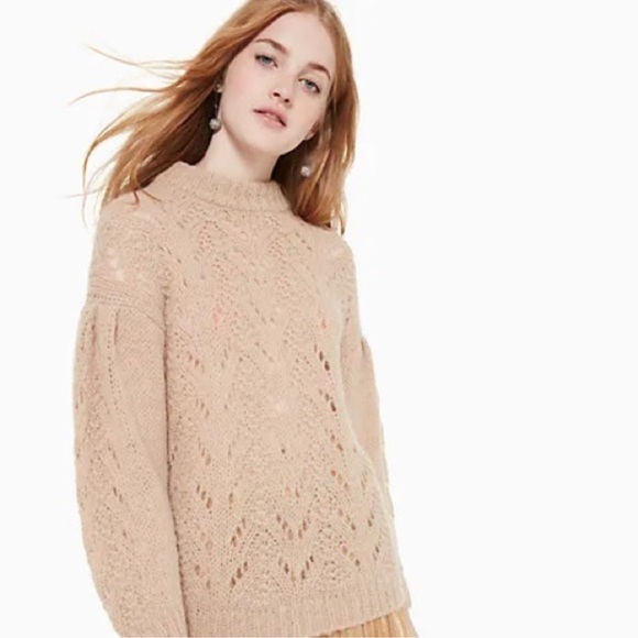 kate spade Sweaters - NWOT  KATE SPADE Cozy Pointelle Alpaca Sweater, M